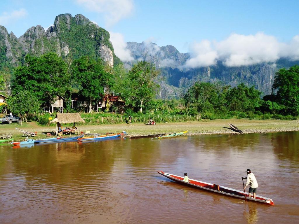 Villa Nam Song Vang Vieng Exteriér fotografie